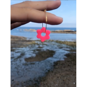 Pendientes Olivia Pink neón ¡Qué Guay Guatemala!