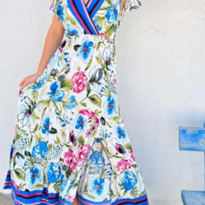 vestido azul, ¡Qué Guay! Guatemala, moda europea.