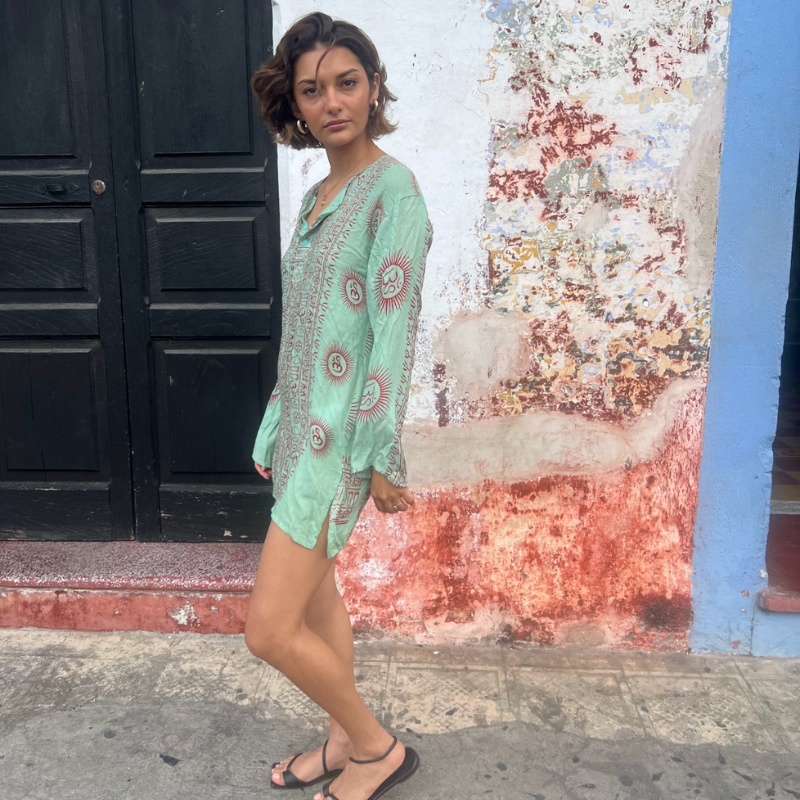 Camisero corto menta ¡Qué Guay! Guatemala