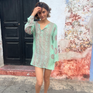 Camisero corto menta