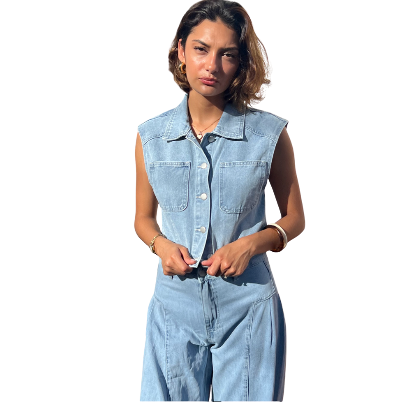 Chaleco denim lona ¡Que Guay! Guatemala