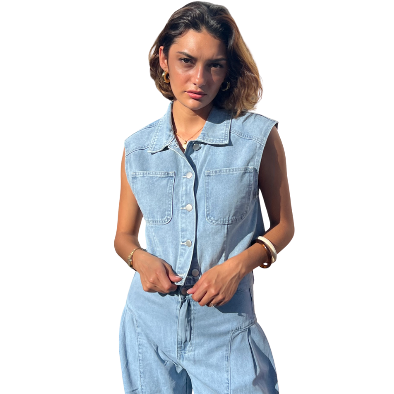 Chaleco denim lona ¡Que Guay! Guatemala