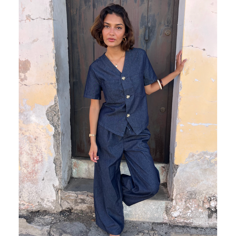 Chaleco y pantalón lona oscuro ¡Qué Guay! Guatemala