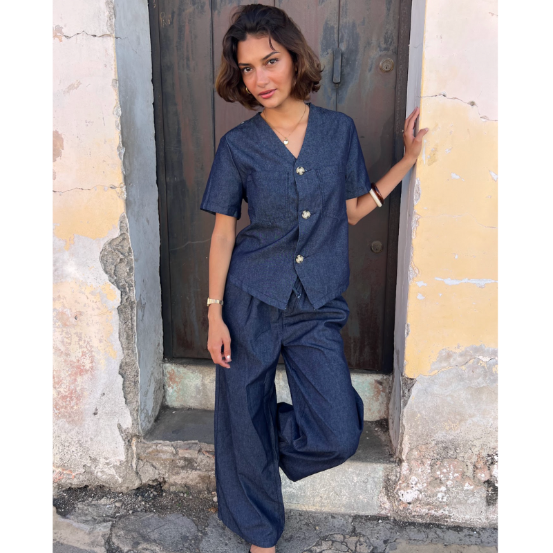 Chaleco y pantalón lona oscuro ¡Qué Guay! Guatemala