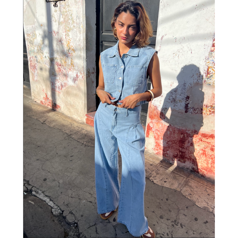 Chaleco y pantalón celeste ¡Qué Guay! Guatemala