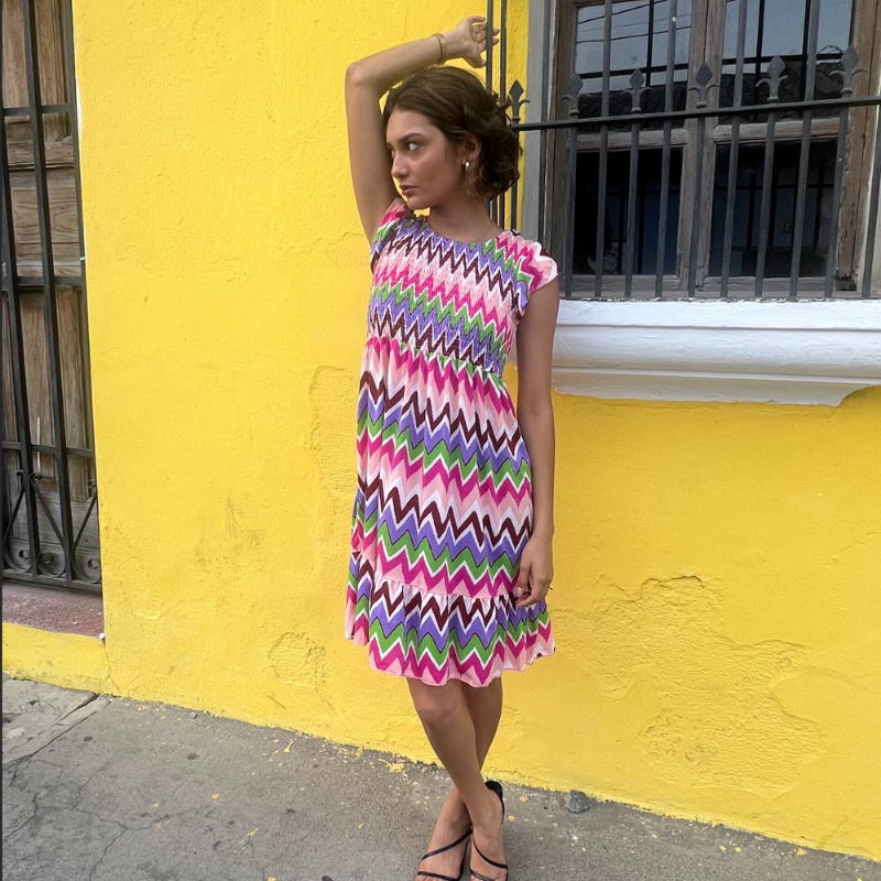 Vestido corto estampado ¡Qué Guay! Guatemala