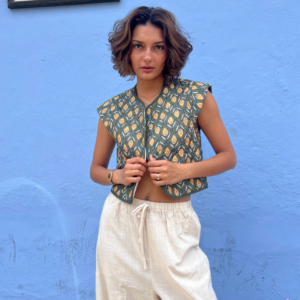 Chaleco acolchado verde