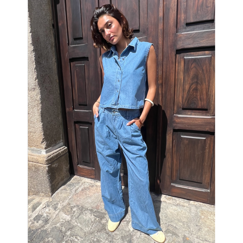 Chaleco y pantalón denim ¡Qué Guay! Guatemala