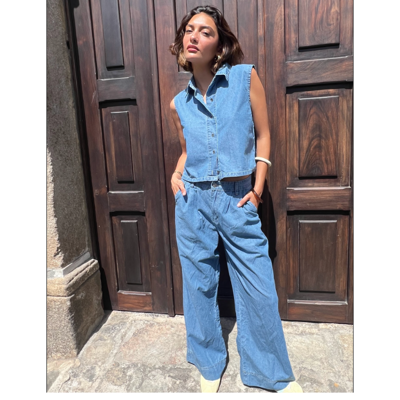 Chaleco y pantalón denim ¡Qué Guay! Guatemala