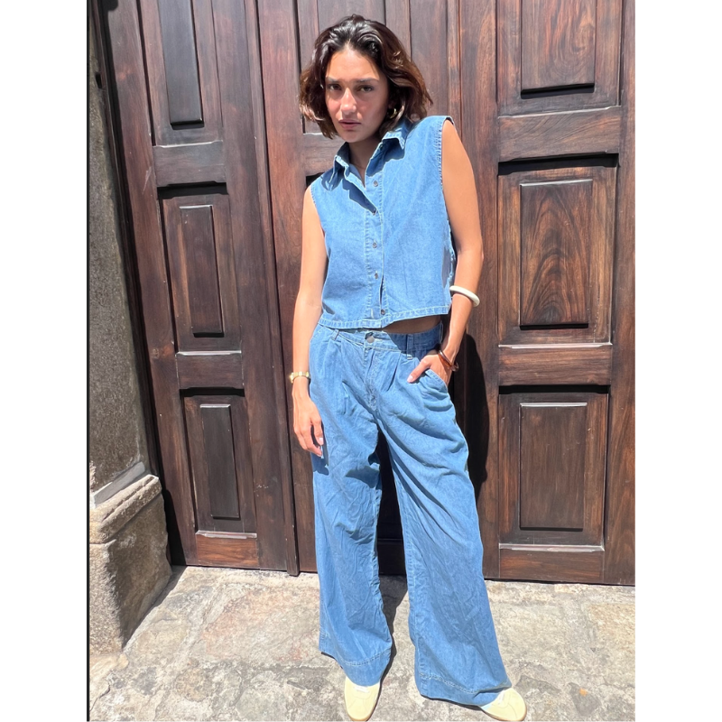 Chaleco y pantalón denim ¡Qué Guay! Guatemala