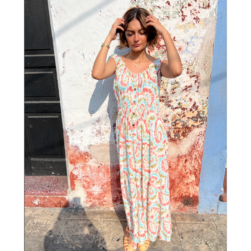 vestido largo sin mangas ¡Qué Guay! Guatemala