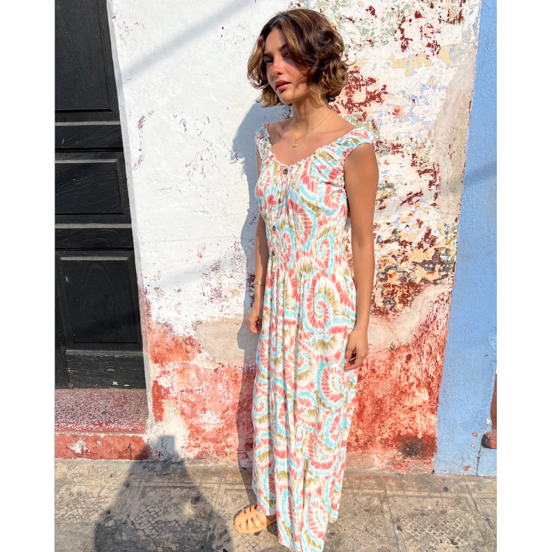 vestido largo sin mangas ¡Qué Guay! Guatemala