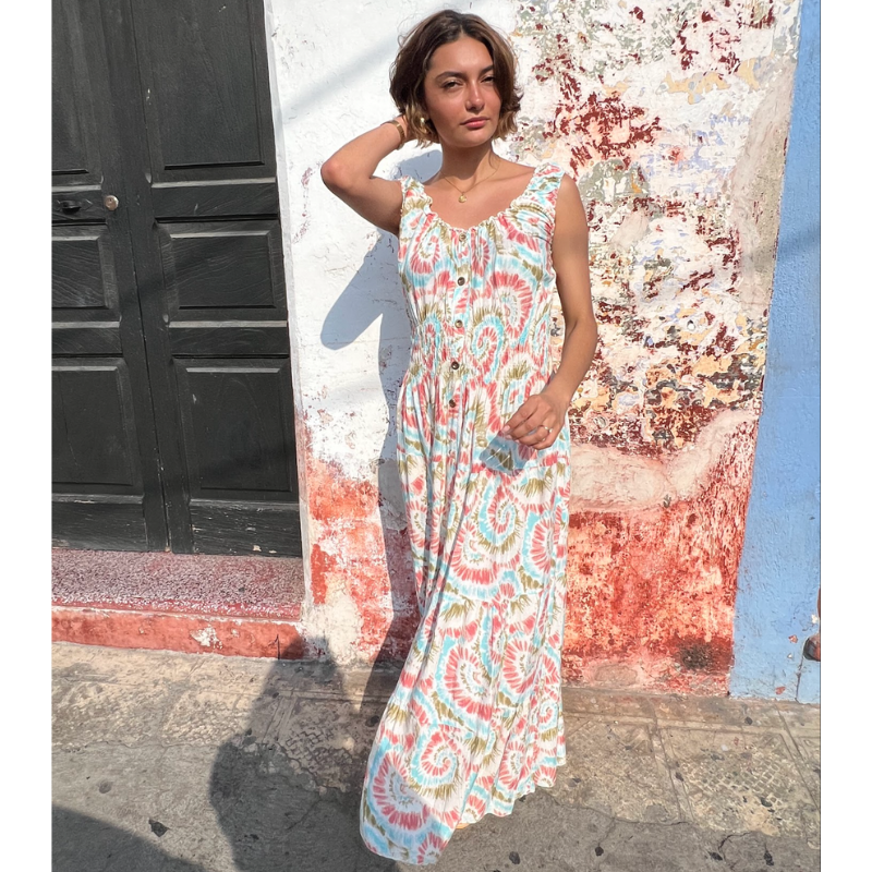 vestido largo sin mangas ¡Qué Guay! Guatemala